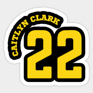 caitlin clark 22 Sticker